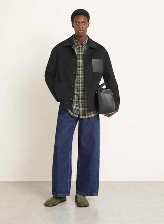 LOEWE Overjacket ZWART / GROEN