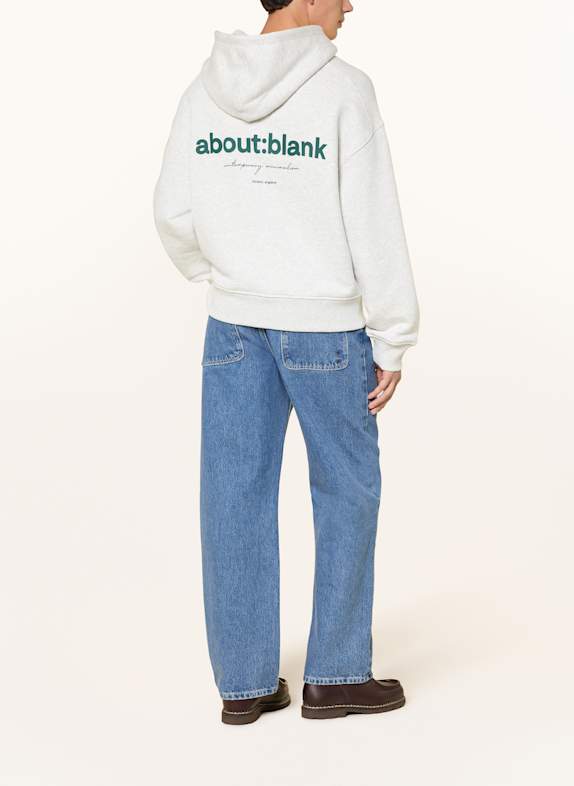 about:blank hoodie WIT / LICHTGRIJS