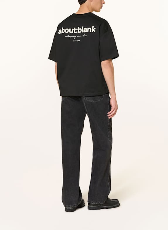 about:blank T-shirt ZWART