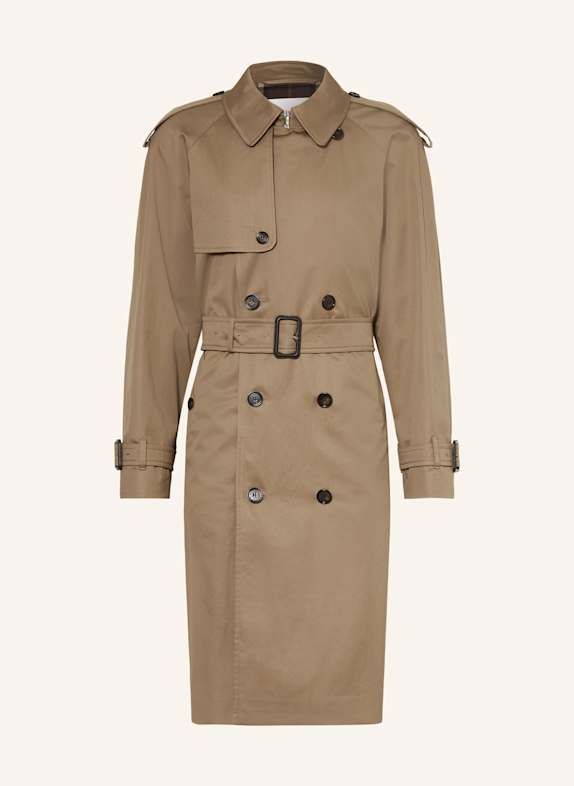 BURBERRY Trencz BRĄZOWY