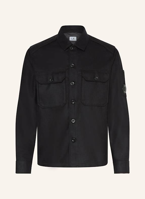 C.P. COMPANY Flanell-Overshirt SCHWARZ