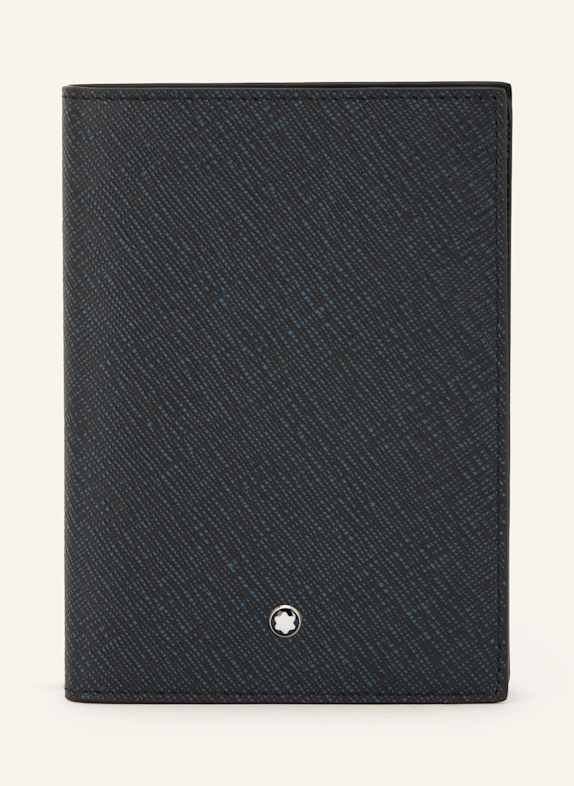 MONTBLANC Reisepass-Etui SARTORIAL SCHWARZ/ BLAUGRAU