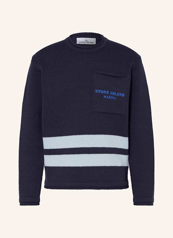 STONE ISLAND Pullover MARINA DUNKELBLAU / HELLBLAU