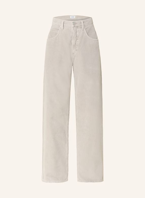 AGOLDE Corduroy trousers regular fit LIGHT GRAY
