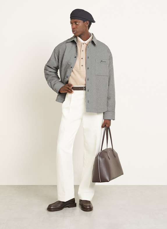 JACQUEMUS Overshirt LA CHEMISE MOLINO GRIJS / LICHTGRIJS