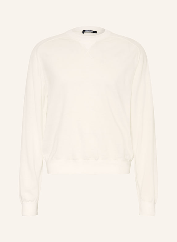 JACQUEMUS Pullover LE SWEATER BRODE WEISS
