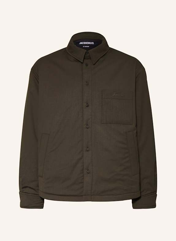 JACQUEMUS Overshirt LA CHEMISE BOULANGER KHAKI