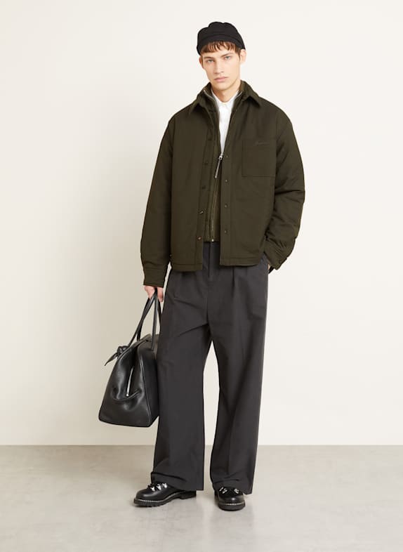 JACQUEMUS Overshirt LA CHEMISE BOULANGER KAKI