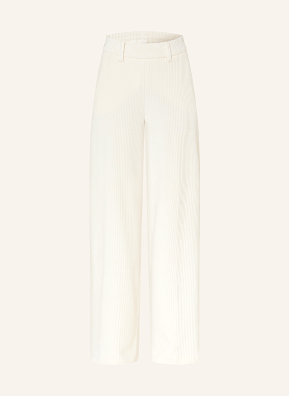 MILANO ITALY Corduroy trousers in jogger style CREAM