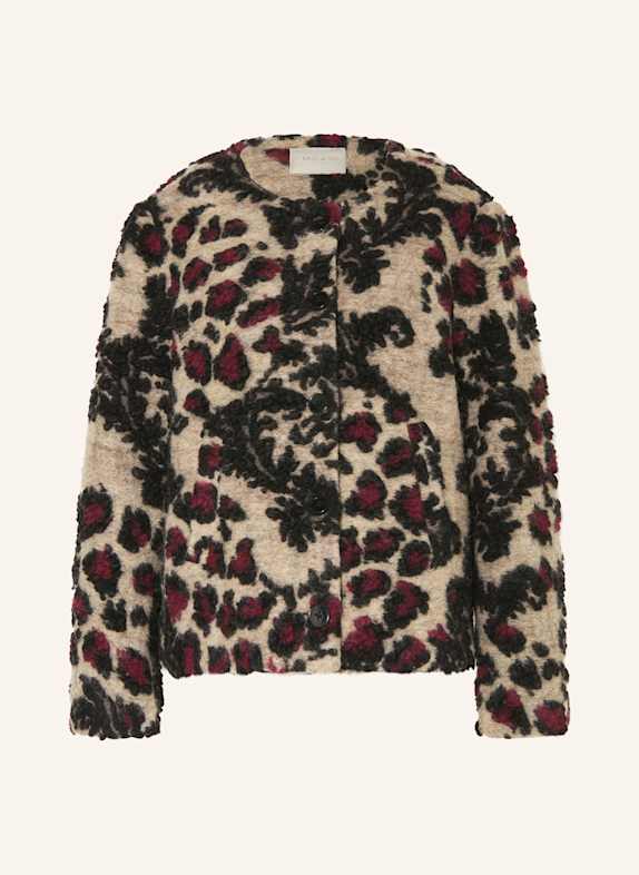 MILANO ITALY Kurtka SZAROBRĄZOWY/ CZARNY/ CIEMNOCZERWONY