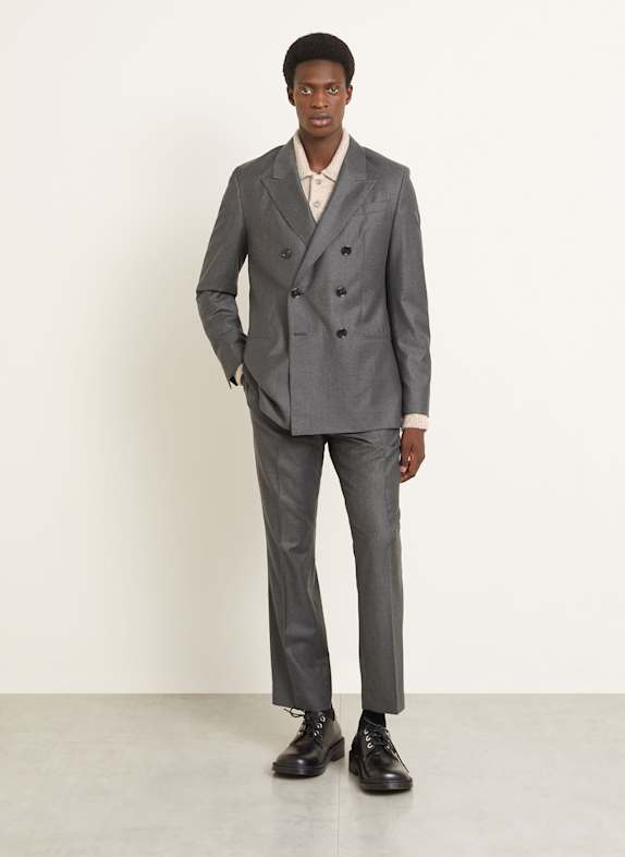AMI PARIS colbert Regular Fit 020 ANTHRACITE