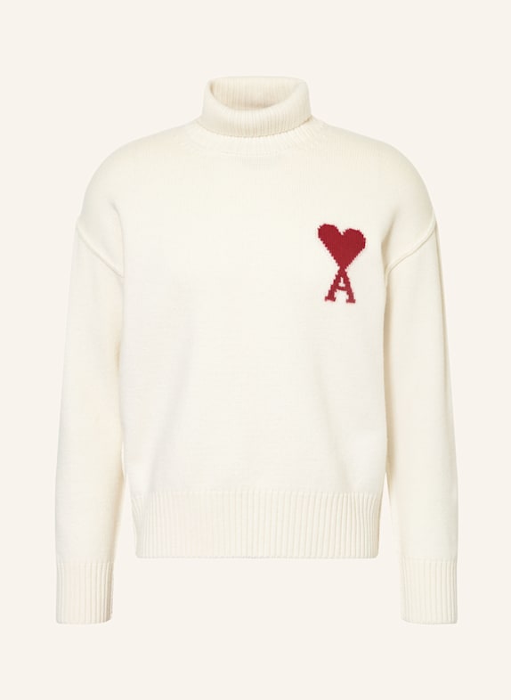 AMI PARIS Rollkragenpullover ECRU