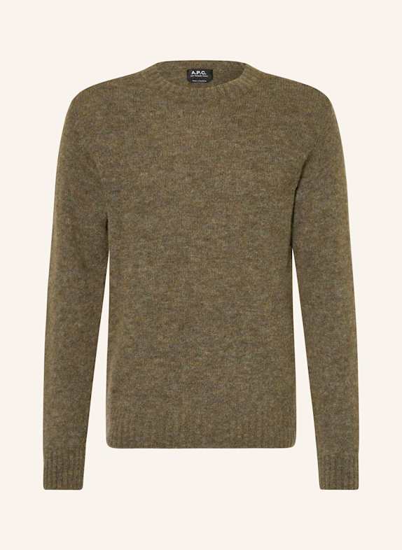 A.P.C. Pullover LUCAS mit Alpaka KHAKI