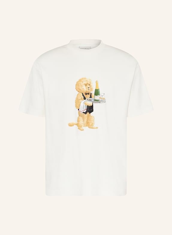 DRÔLE DE MONSIEUR T-Shirt LE T-SHIRT POODLE ECRU / HELLBRAUN / GRÜN