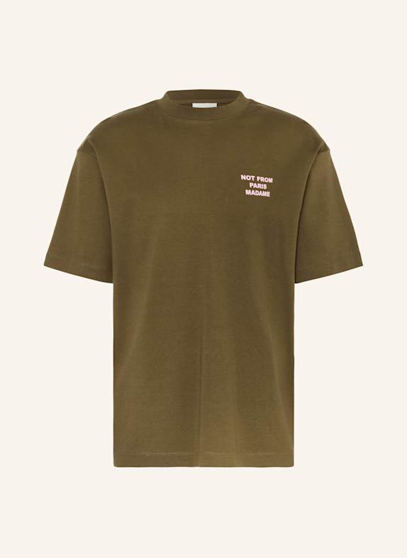 DRÔLE DE MONSIEUR T-Shirt LE T-SHIRT SLOGAN KHAKI / HELLROSA