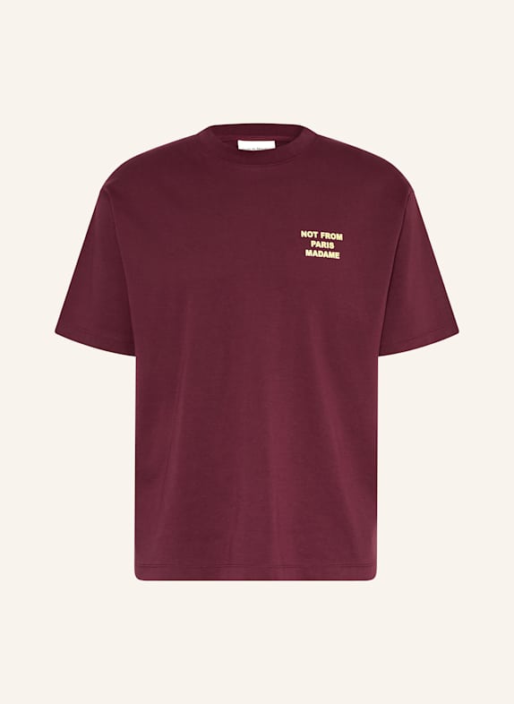 DRÔLE DE MONSIEUR T-Shirt LE T-SHIRT SLOGAN DUNKELROT / HELLGELB