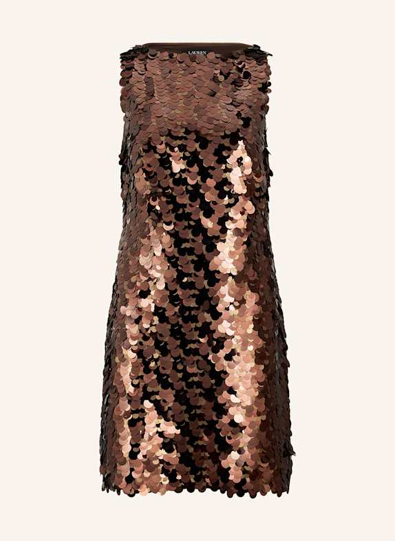 Blejzry a saka Koktejlové šaty CALMSDEN HNĚDÁ