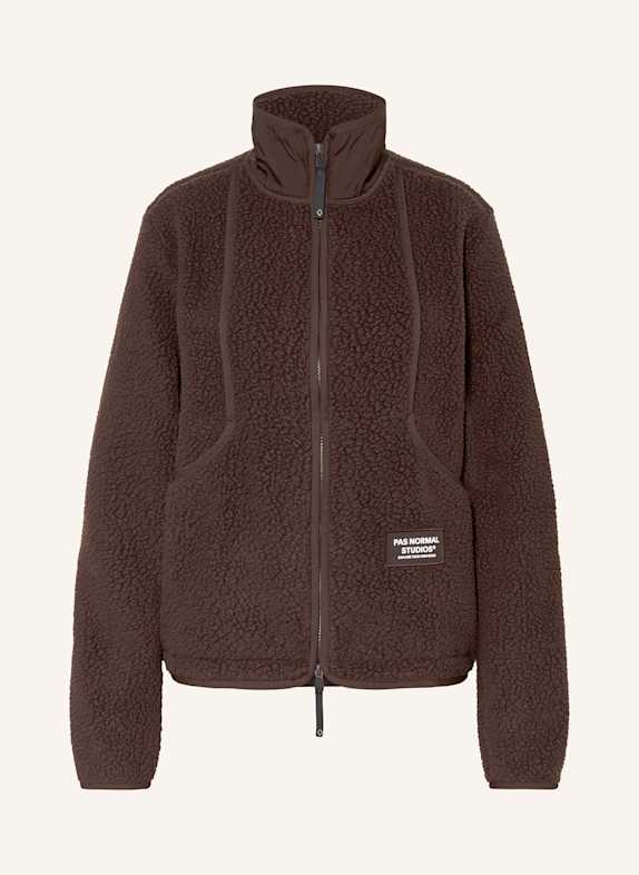 PAS NORMAL STUDIOS Fleecejacke OFF-RACE DUNKELBRAUN
