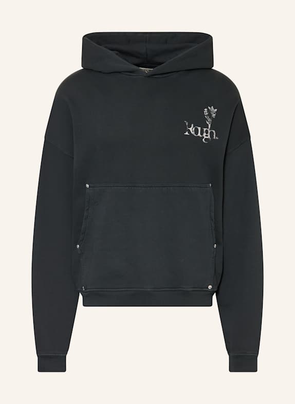 rough. Hoodie SCHWARZ