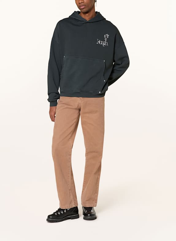 rough. hoodie ZWART