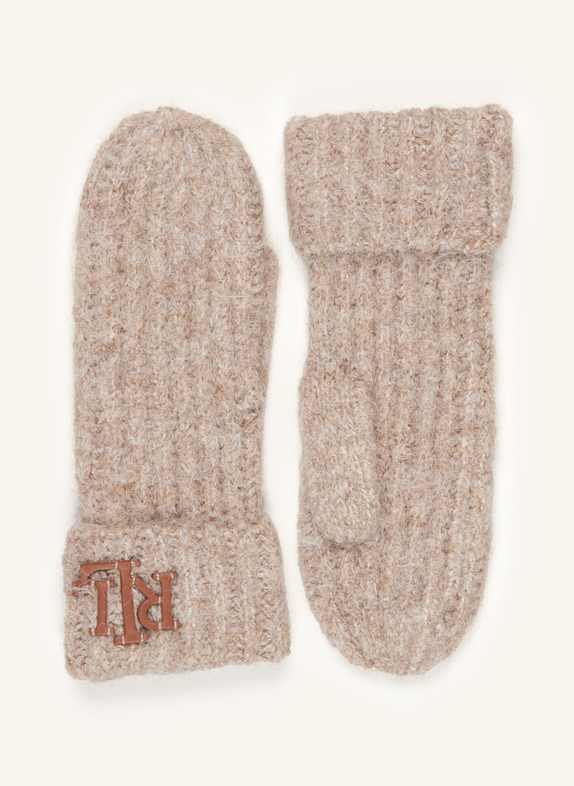 LAUREN RALPH LAUREN mittens TAUPE