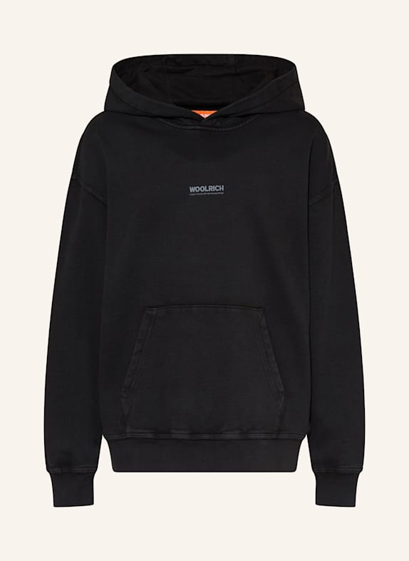 WOOLRICH Hoodie SCHWARZ