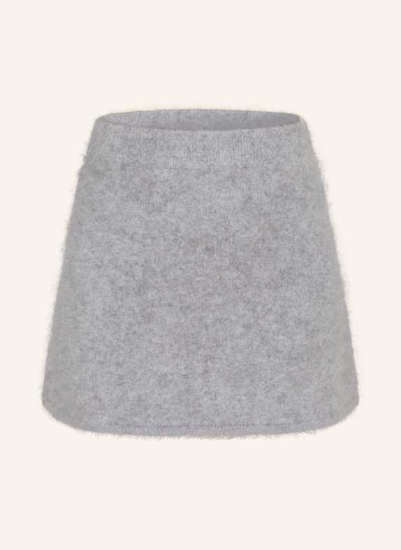 ALMADA LABEL Spódnica z dzianiny MIMI z kaszmiru SZARY