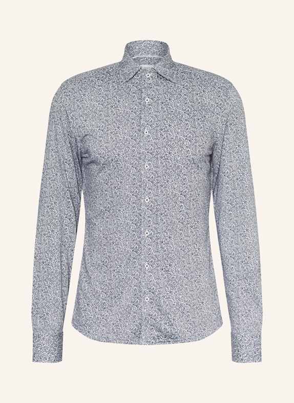 1863 by ETERNA Hemd Slim Fit WEISS/ DUNKELBLAU