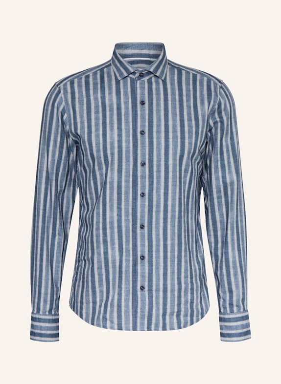 1863 by ETERNA Hemd Slim Fit DUNKELBLAU/ HELLBLAU/ BLAUGRAU