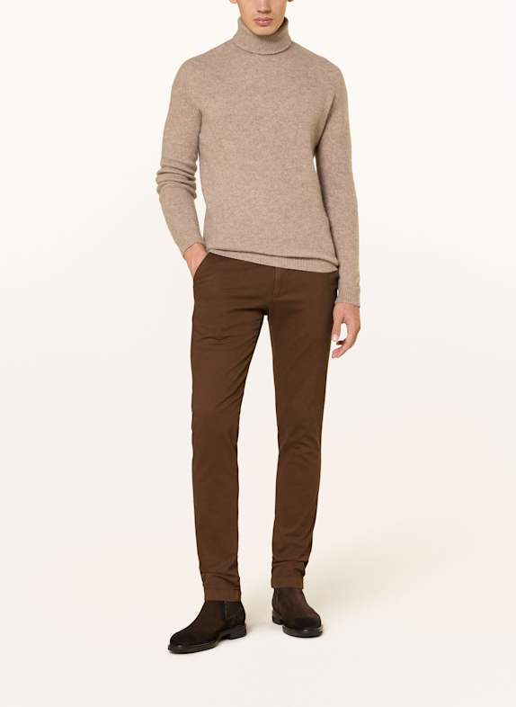 roberto collina Trui met col van kasjmier BEIGE