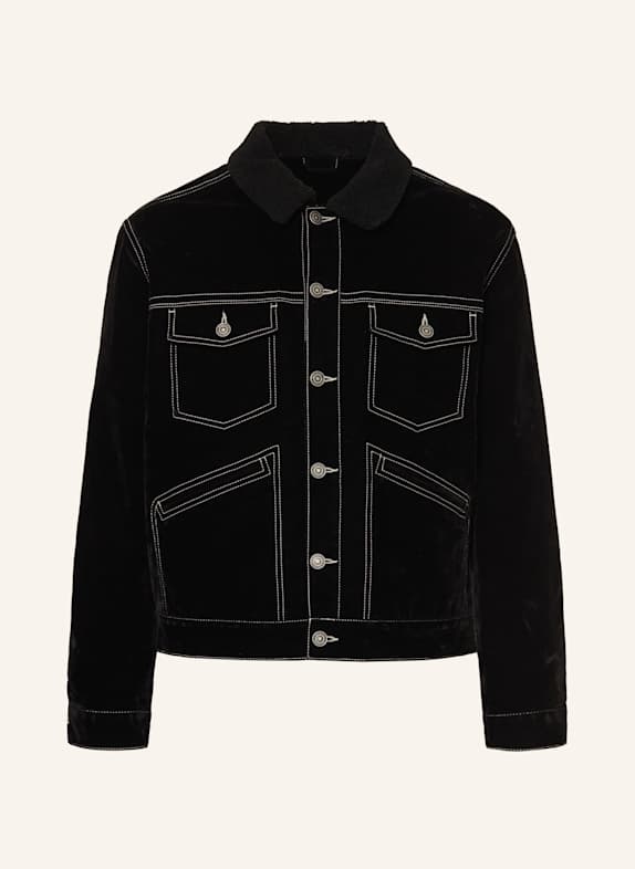 ISABEL MARANT Samt-Overjacket JANGO SCHWARZ