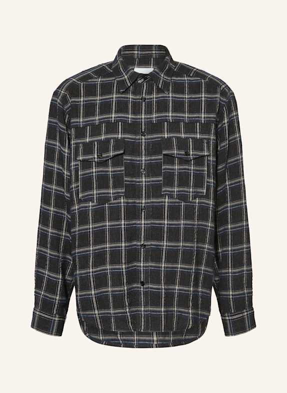 ISABEL MARANT Hemd SULI Comfort Fit DUNKELBLAU / BEIGE