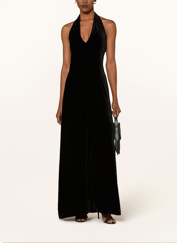 IVY OAK Samtkleid NESTA ROSE SCHWARZ