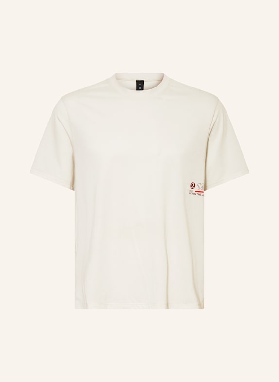 lululemon Koszulka do biegania MILE MAKER KREMOWY / SZARY / CZERWONY