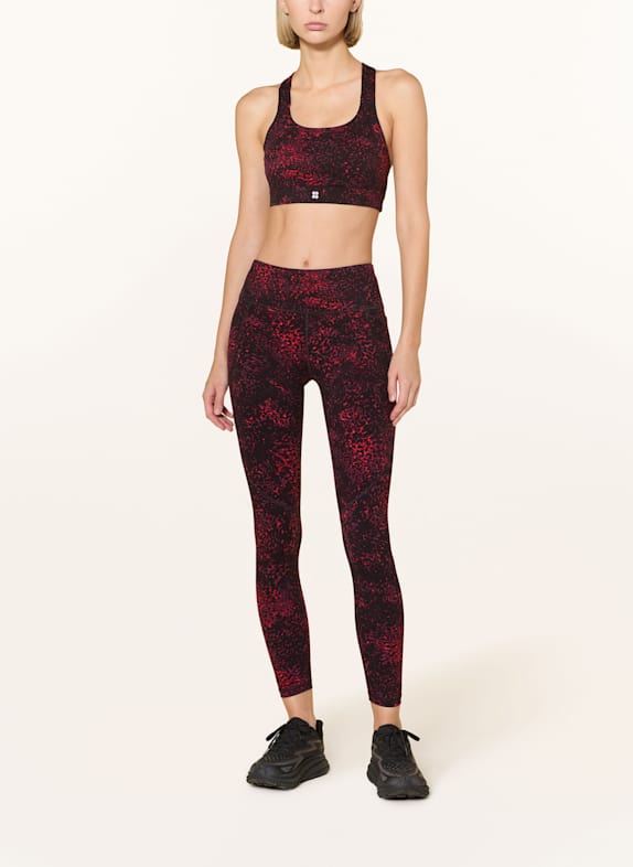 Sweaty Betty Tights POWER ZWART / NEONROOD