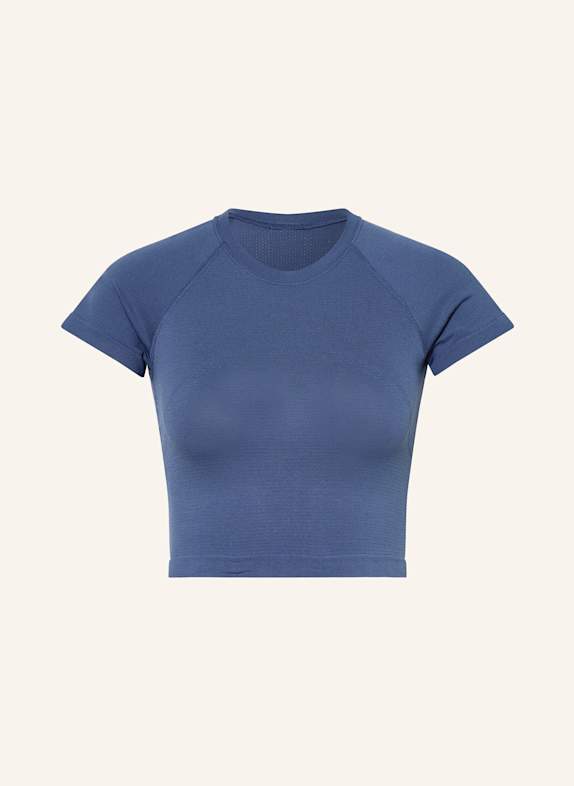 lululemon Cropped-Laufshirt SWIFTLY TECH CROPPED SHORT SLEEVE 2.0 DUNKELBLAU