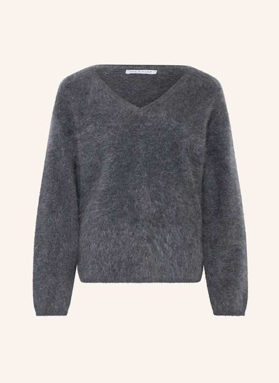 MRS & HUGS Cashmere-Pullover DUNKELGRAU