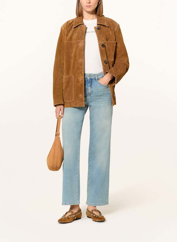 OPUS PANTS Wide Leg Jeans MELLY 70237 light ice blue
