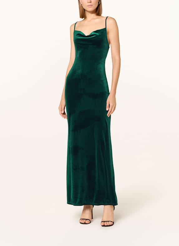 LIPSY Abendkleid aus Samt DUNKELGRÜN