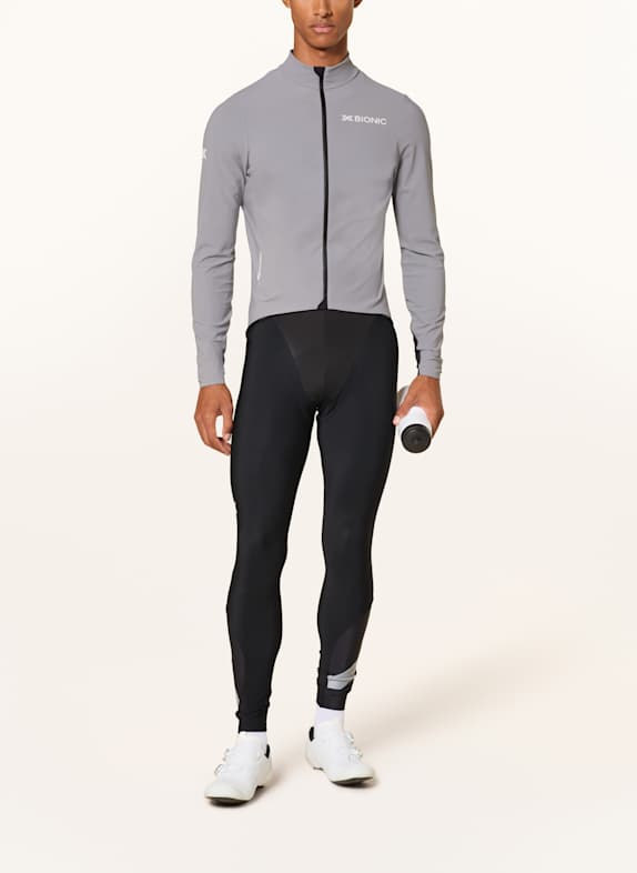 X-BIONIC Fietsbroek COREFUSION RIDE WARM met bretels en gewatteerde inzetstukken ZWART