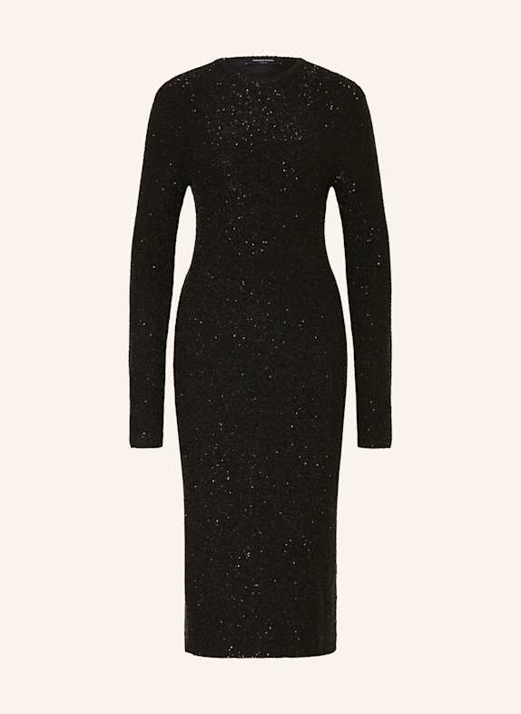 FABIANA FILIPPI Kleid mit Pailletten SCHWARZ