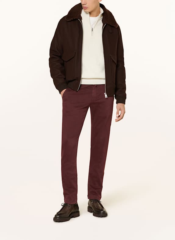JACOB COHEN Chino BOBBY Slim Fit DONKERROOD