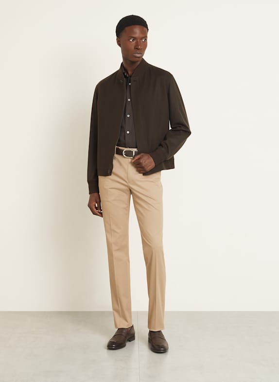 ZEGNA Kasjmier blouson MARRON FONCÉ