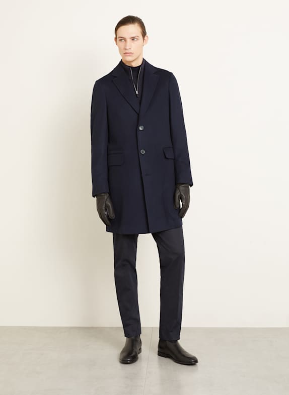 ZEGNA wollen jas DONKERBLAUW