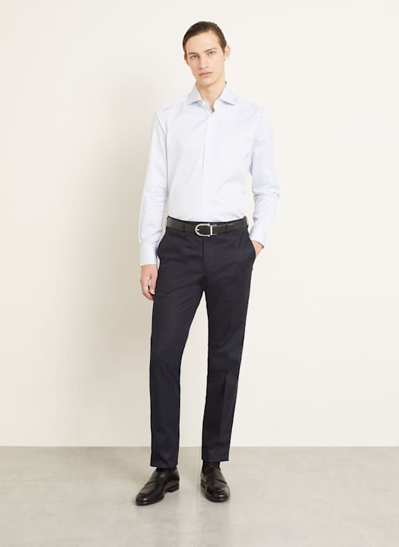 ZEGNA Overhemd Regular Fit LICHTBLAUW / WIT