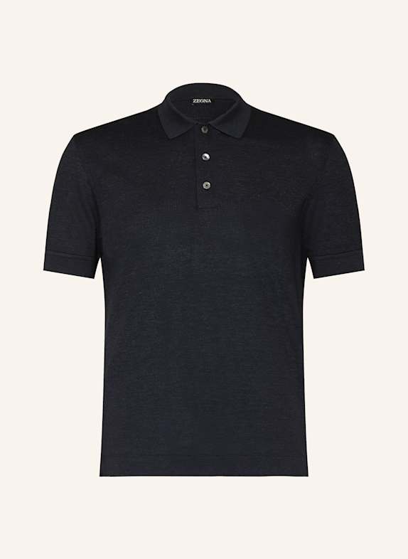 ZEGNA Jersey-Poloshirt DUNKELBLAU