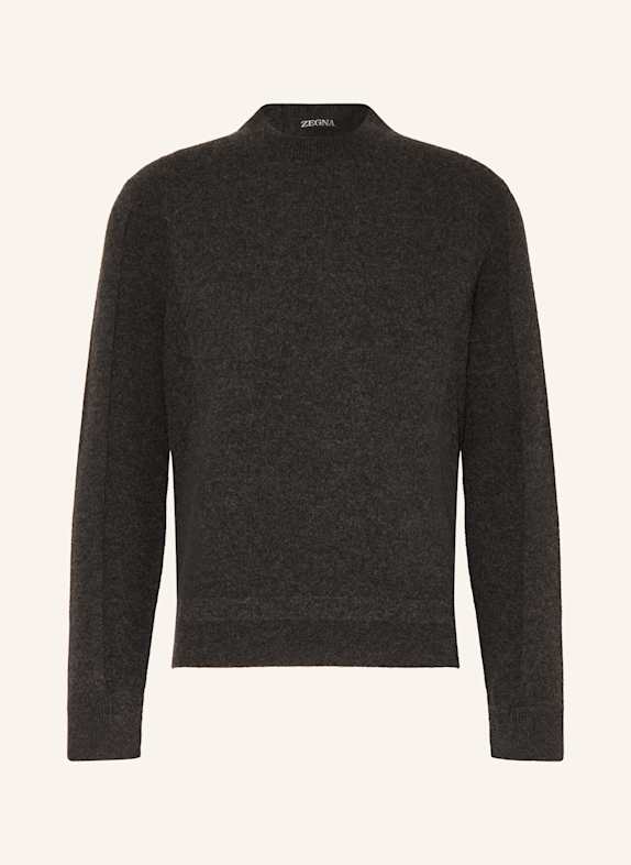 ZEGNA Pullover mit Cashmere DUNKELGRAU
