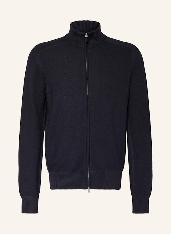 ZEGNA Strickjacke mit Seide DUNKELBLAU