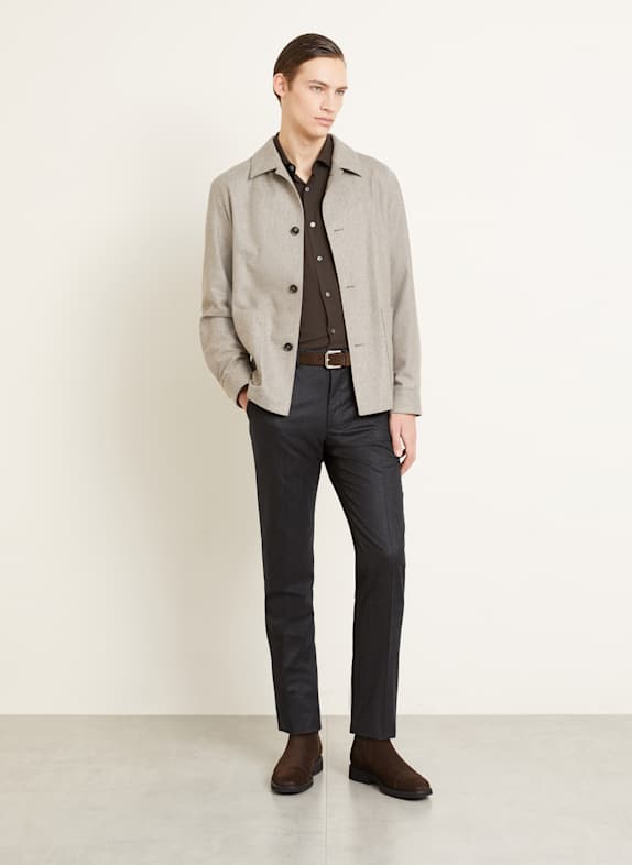 ZEGNA Slim fit broek DONKERGRIJS