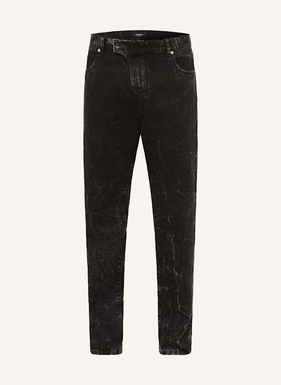 BALMAIN 4-14 balmain Kids sequined knit shorts 0PC NOIR DÉLAVÉ